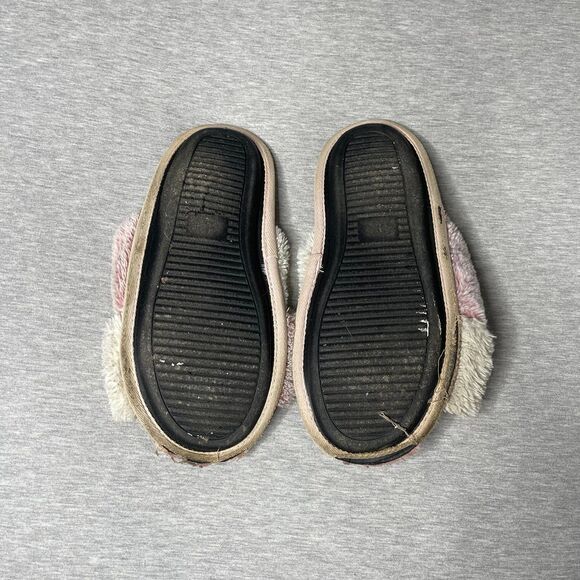 Victoria’s Secret PINK Crisscross Faux Fur Plush Open Toe House Slipper Slides - Picture 9 of 9